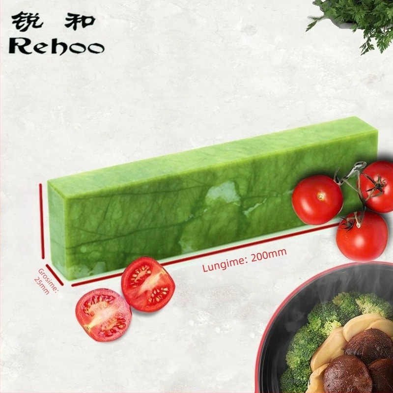 Ruihe marcă piatră de ascuțit din jad verde natural, granulație 10000, pentru cuțite, finisare fină, piatră de ulei, finisaj oglindă