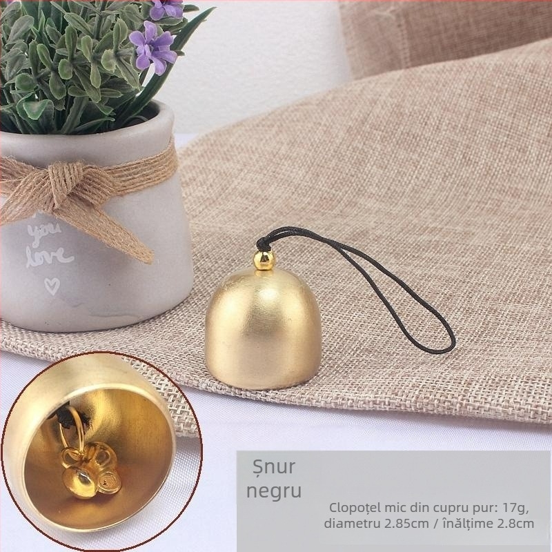 Clopot din alamă pentru vânt cu cioc de clopot, mic clopot metalic, material DIY, ornament de agățat pentru Crăciun