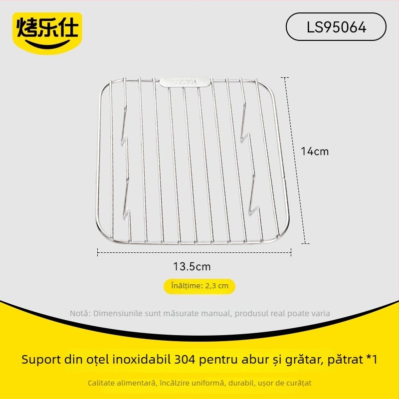 Raft de aburi din oțel inoxidabil 304, pentru uz casnic, suport multifuncțional cu picioare înalte și joase, izolație, ideal pentru gătit la aburi orez și ouă