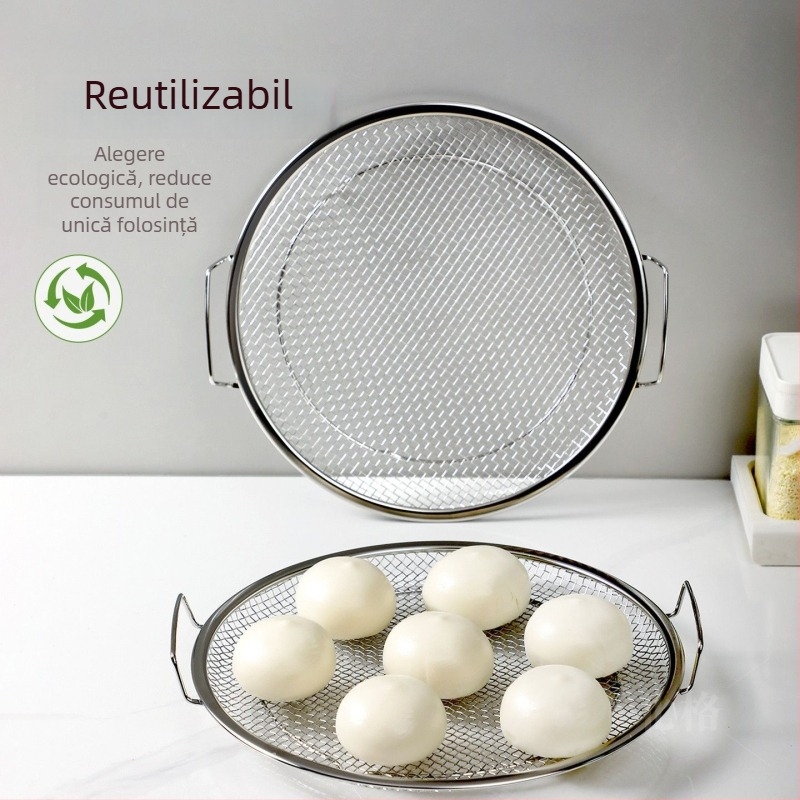 Raft de abur din oțel inoxidabil 304 pentru uz casnic, plasă de abur uscat pentru chifle aburite