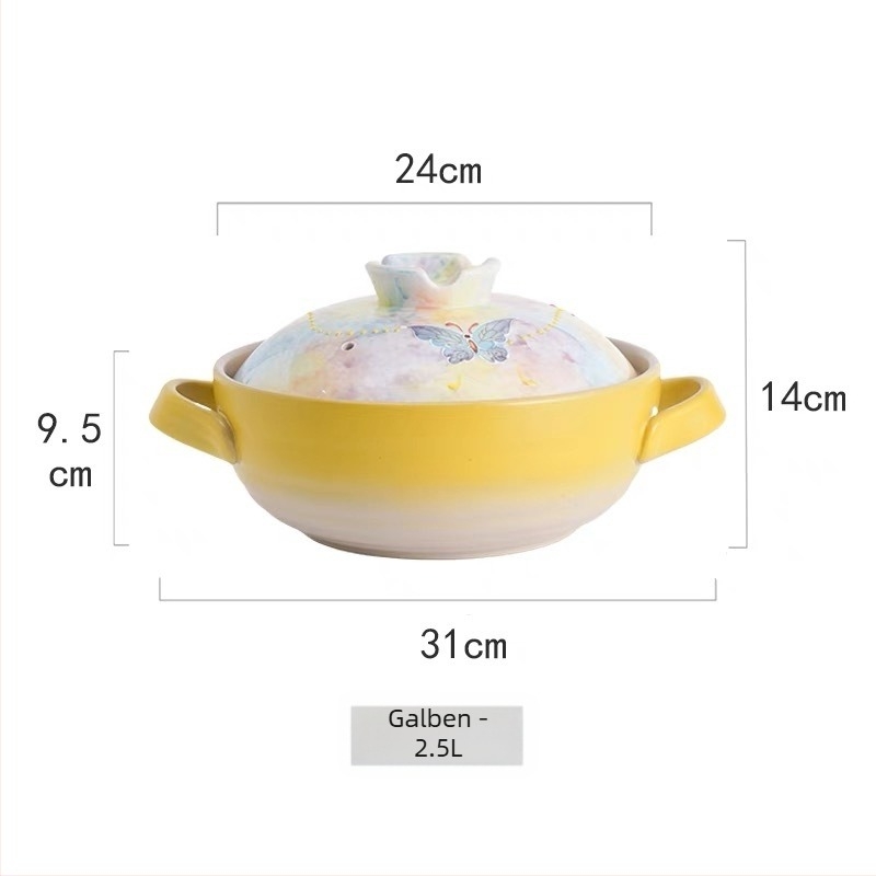Caserolă ceramică japoneză pentru aragaz, oală pentru orez și supă, rezistentă la temperaturi înalte, fără fisuri, capacitate 2,1–3 L sau 3,1–4 L