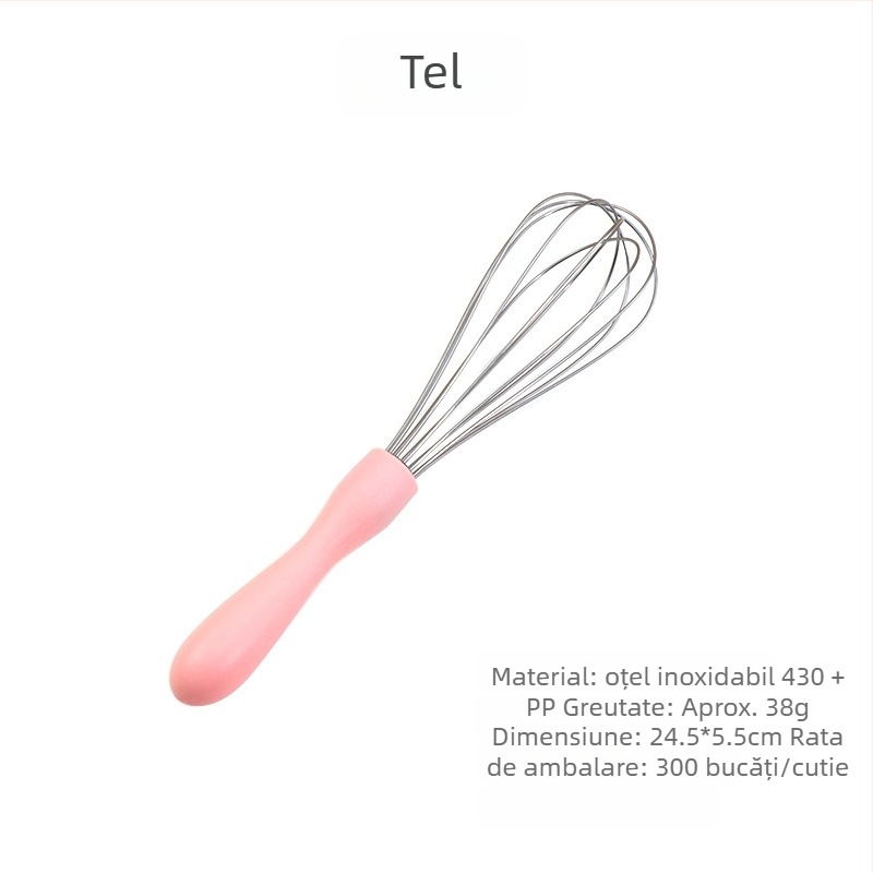 Bețișor de ouă din oțel inoxidabil, tel manual pentru gătit acasă