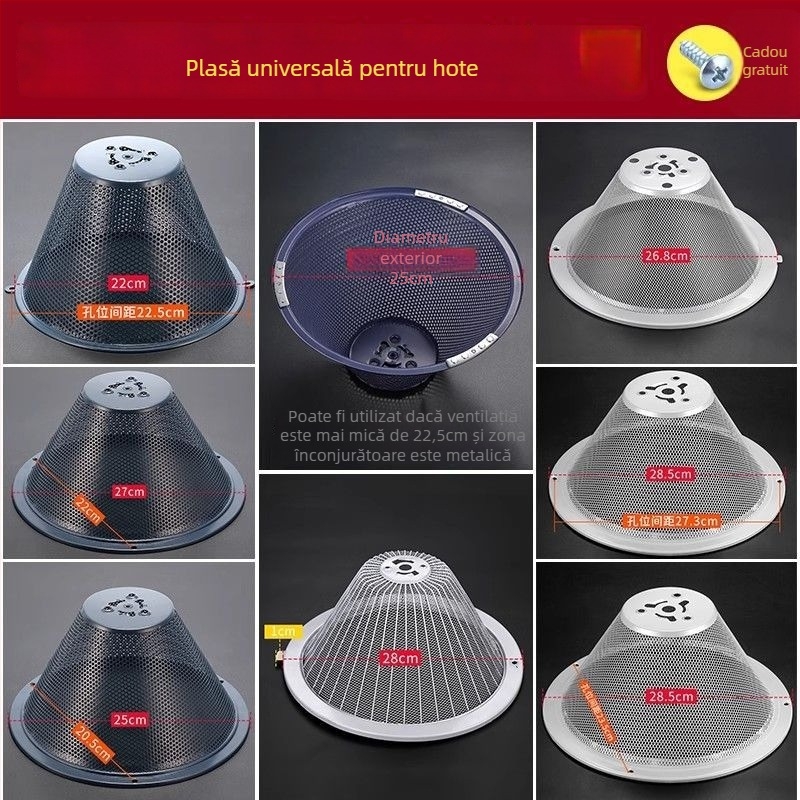 Capac de filtrare pentru hotă și colector de ulei - accesorii hotă