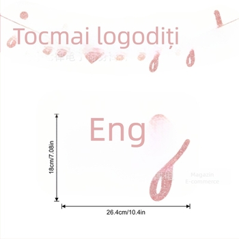 Just Engaged banner strălucitor roz-auriu pentru decorul petrecerii de logodnă