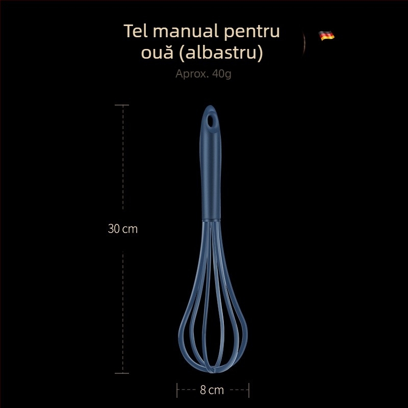 Batător de ouă manual colorat în stil Nordic – mixor de mână pentru casă