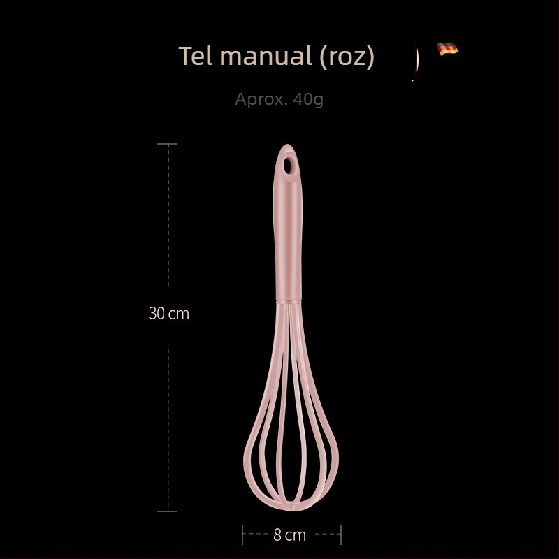 Batător de ouă manual colorat în stil Nordic – mixor de mână pentru casă