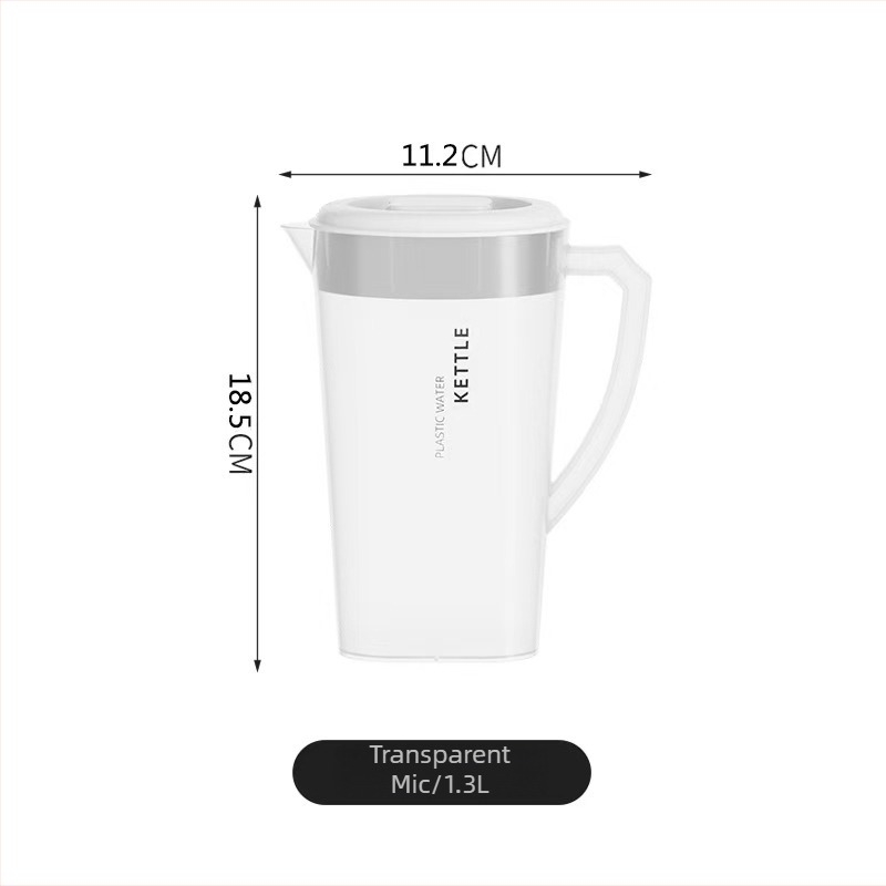 Carafă de apă din plastic de calitate alimentară, rezistentă la temperaturi înalte, capacitate mare, pentru apă, suc, lapte și ceai