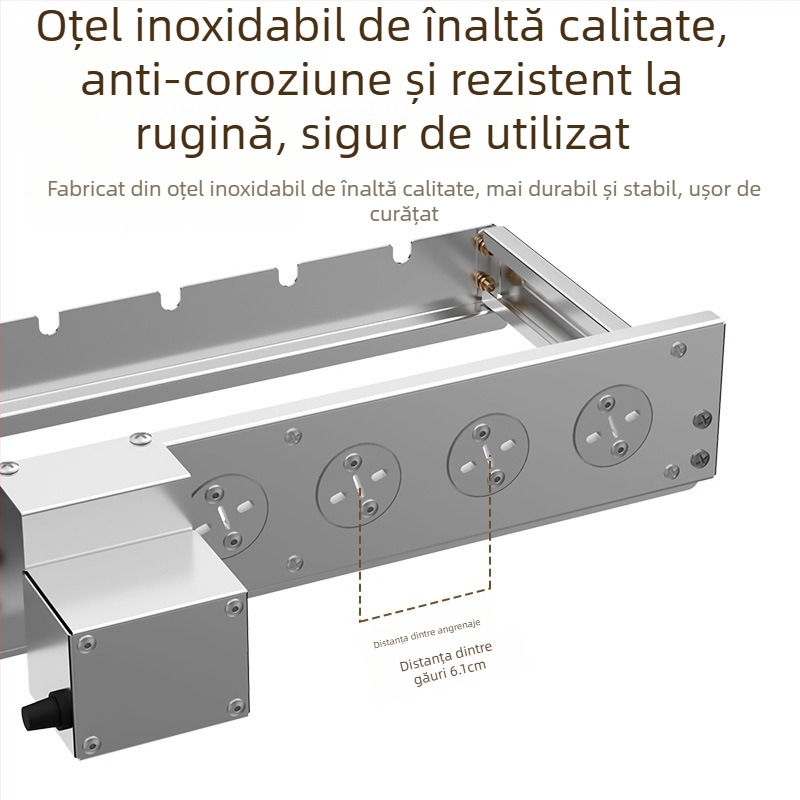 Butterfly grătar pentru BBQ cu întoarcere automată, suport U pentru frigărui, 5V, compatibil cu power bank