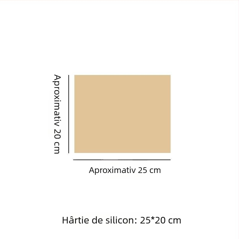 Hârtie de copt în nuanță lemnoasă, acoperire cu silicon, pentru coacere și grătar, rezistentă la temperaturi înalte, liner gros pentru tavă, absorbantă de ulei