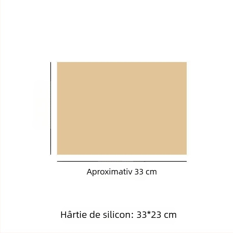 Hârtie de copt în nuanță lemnoasă, acoperire cu silicon, pentru coacere și grătar, rezistentă la temperaturi înalte, liner gros pentru tavă, absorbantă de ulei