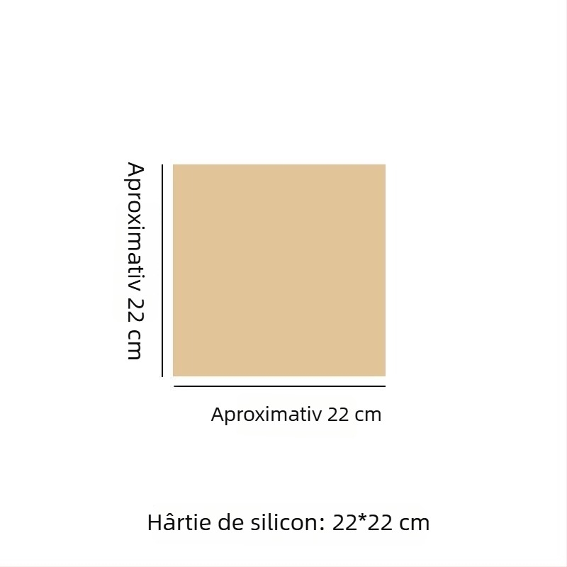 Hârtie de copt în nuanță lemnoasă, acoperire cu silicon, pentru coacere și grătar, rezistentă la temperaturi înalte, liner gros pentru tavă, absorbantă de ulei