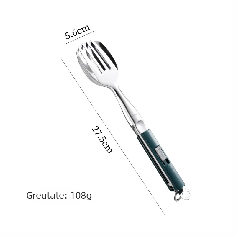 Clești de bucătărie din oțel inoxidabil 304, pentru steak, grătar și pește, cu închidere glisantă