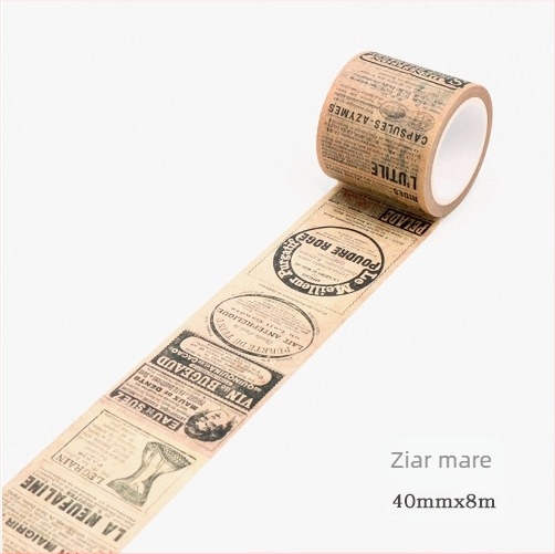 Bandă washi Twilight – Stil gotic, DIY jurnal, decor text retro, serie de 11 modele
