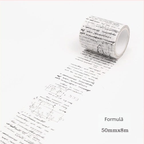 Bandă washi Twilight – Stil gotic, DIY jurnal, decor text retro, serie de 11 modele