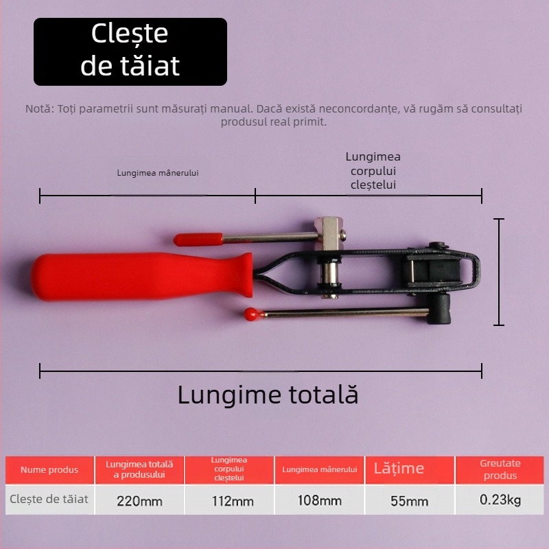 Clește pentru protecția la praf a carcasei cu bile pentru reparații auto