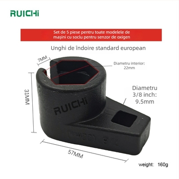 Set de 5 piese pentru senzorul de oxigen – instrument de demontare și montare pentru senzorul de oxigen auto