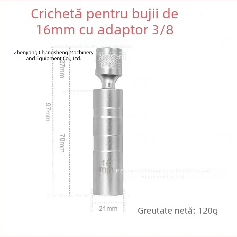 Adaptor universal magnetic pentru bujii, corp subțire, 14/16 mm, unealtă auto pentru demontare