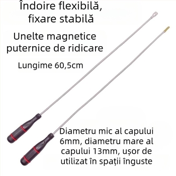 Băț magnetic puternic pentru reparații auto – instrument de colectare a șuruburilor și recuperare magnetică