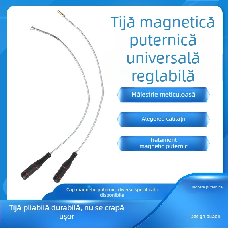 Băț magnetic puternic pentru reparații auto – instrument de colectare a șuruburilor și recuperare magnetică