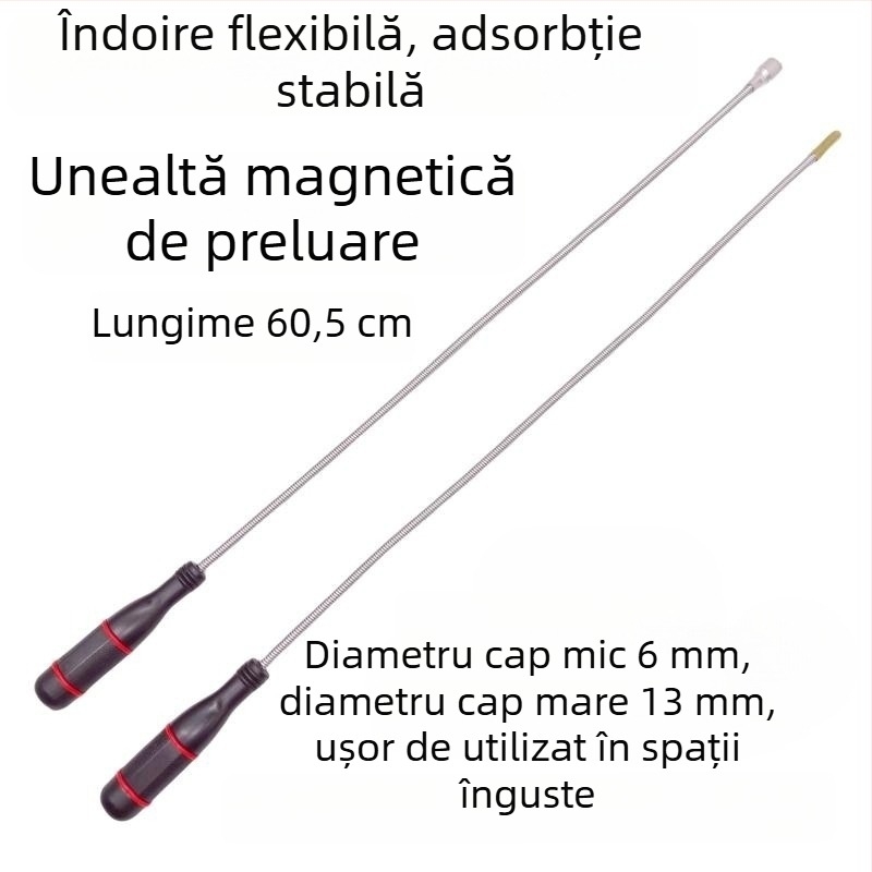 Băț magnetic puternic pentru reparații auto – instrument de colectare a șuruburilor și recuperare magnetică