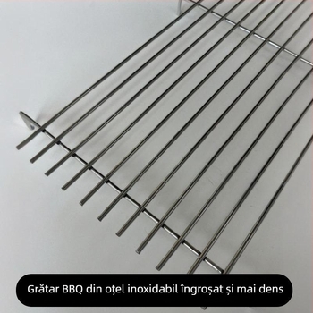 Grătar comercial pentru grill cu picioare, plasă pătrată dreptunghiulară, ramă mai groasă