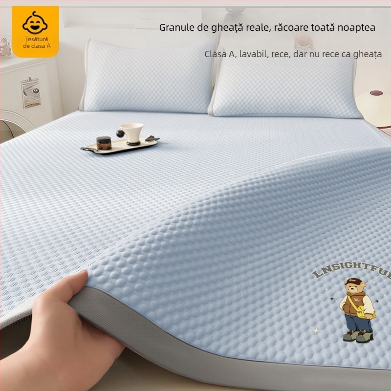 2026 Noua serie Ice Silk Cooling Mat pentru mame și sugari, covoraș răcoros de vară, suprafață moale pentru uz casnic, lavabil în mașina de spălat