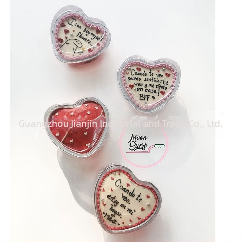 Formă de tort inimă pentru cuptor, ustensile de patiserie pentru uz casnic, forme din folie de aluminiu pentru budincă și prăjituri în air fryer