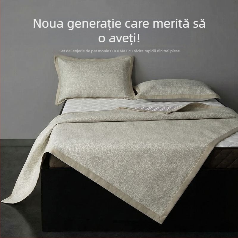 Iris Pie Pad de saltea din mătase de gheață, răcoros pentru vară, sigur pentru bebeluși, Clasa A, moale și respirabil, pentru pat de 2,0 m, Vară 2026
