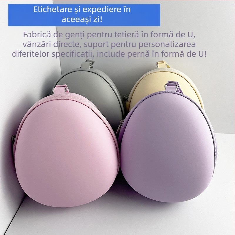 Sac de depozitare pentru pernă în formă de U, EVA, pentru călătorii