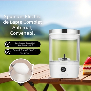 Mini spumator de lapte automate portabil pentru latte art, potrivit pentru drumeții în aer liber și utilizare acasă