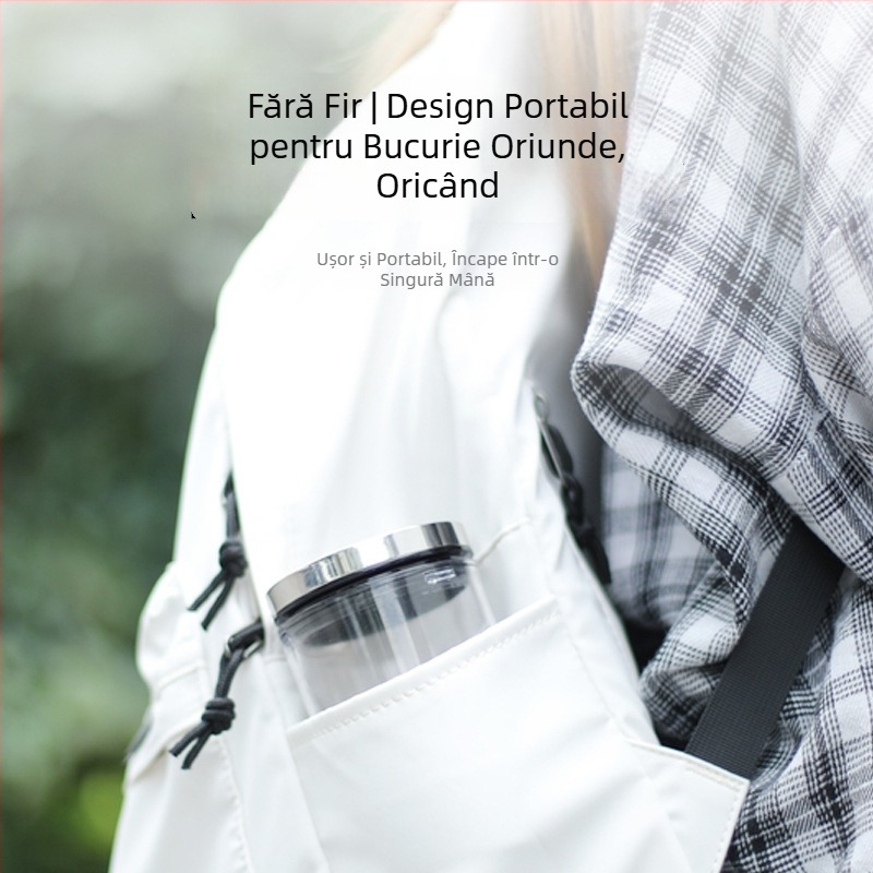Mini spumator de lapte automate portabil pentru latte art, potrivit pentru drumeții în aer liber și utilizare acasă