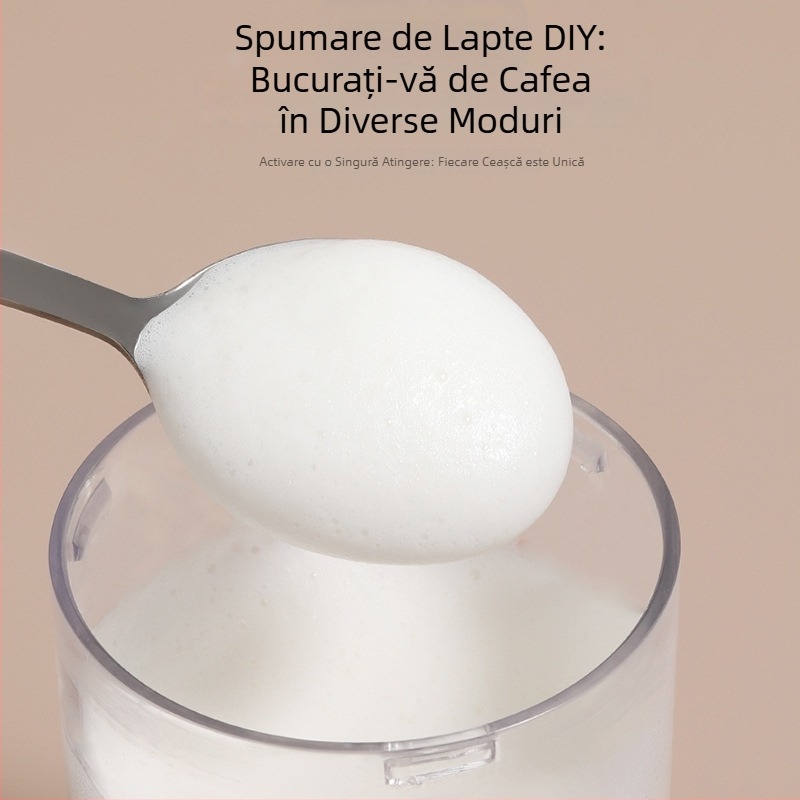 Mini spumator de lapte automate portabil pentru latte art, potrivit pentru drumeții în aer liber și utilizare acasă