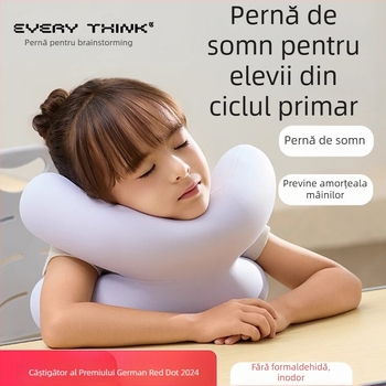 EVERYTHINK Pernă de odihnă pentru elevi și copii — Pernă portabilă pentru clasă, pentru somn pe o parte