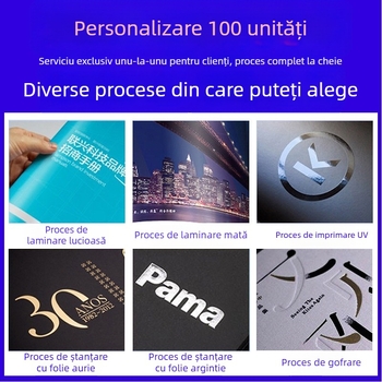 Cutie cadou cu deschidere dublă, pliabilă dintr-un singur panou, personalizată din carton special de hârtie