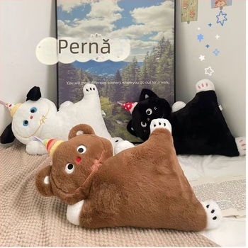 Pernă cu păpușă desen animat, pentru sufragerie și birou, pernă pentru canapea, pentru fete și copii, pentru dormit pe o parte