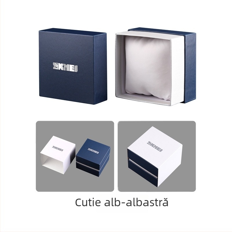 Ceas quartz pentru bărbați, cu cutie de ambalaj în engleză