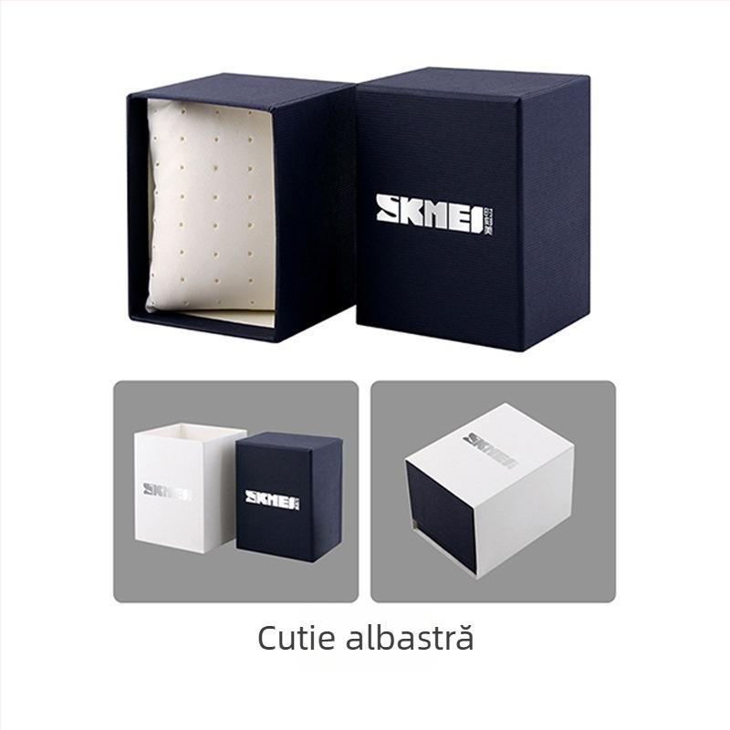 Ceas quartz pentru bărbați, cu cutie de ambalaj în engleză