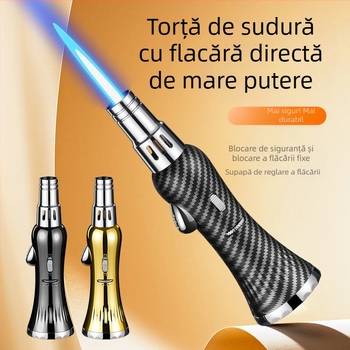 Torță portabilă cu flacără înaltă, rezistentă la vânt, pentru grătar în aer liber