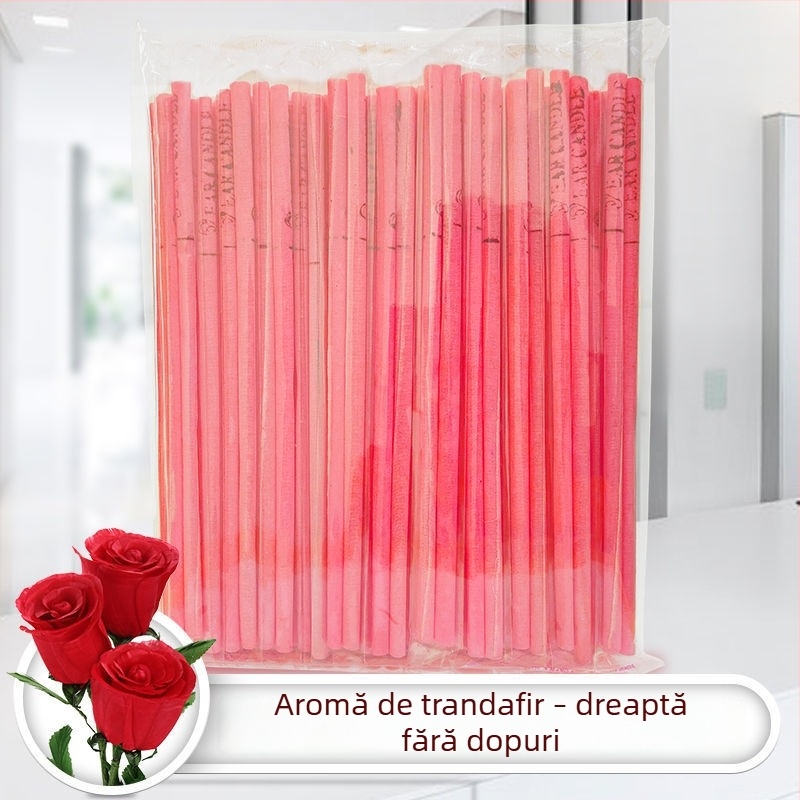 Lumânare aromaterapică pentru urechi – terapie profesională a urechii, ceară groasă, fitil drept, set de 100