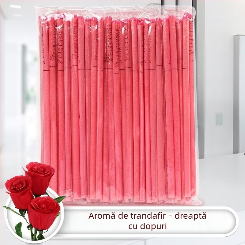 Lumânare aromaterapică pentru urechi – terapie profesională a urechii, ceară groasă, fitil drept, set de 100