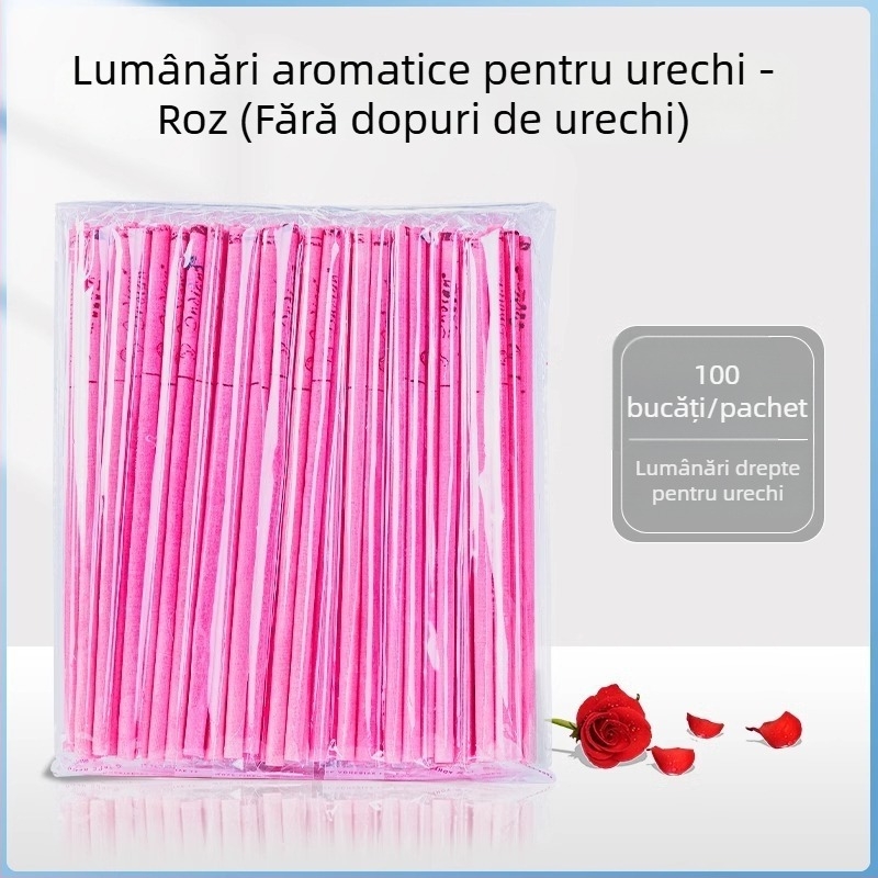 Lumânări de urechi pentru aromaterapie, 100 buc., bețe pentru ceară de urechi neabsorbante, pentru uz casnic și în salon