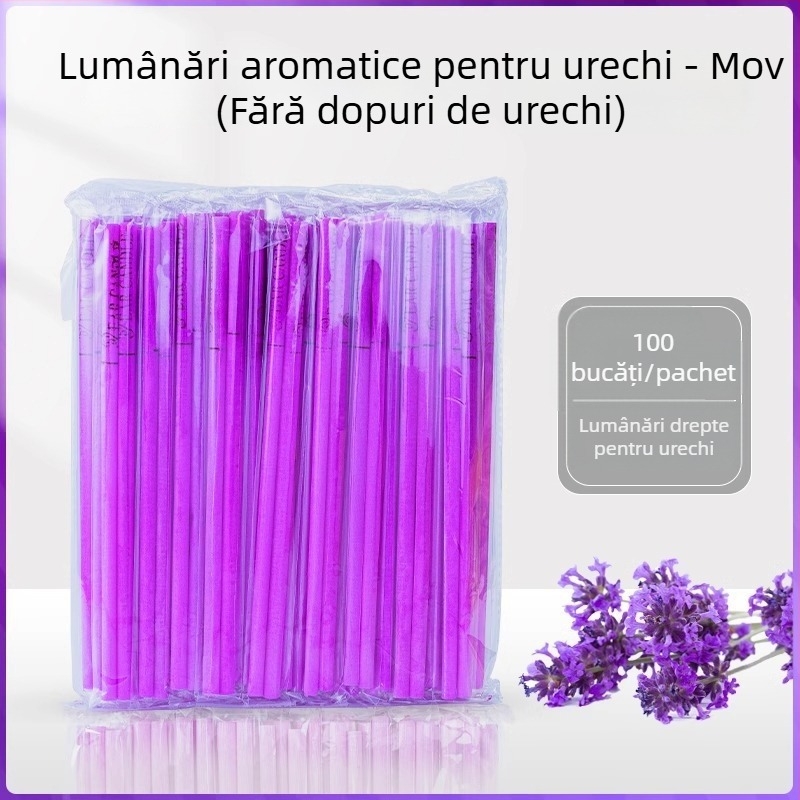 Lumânări de urechi pentru aromaterapie, 100 buc., bețe pentru ceară de urechi neabsorbante, pentru uz casnic și în salon