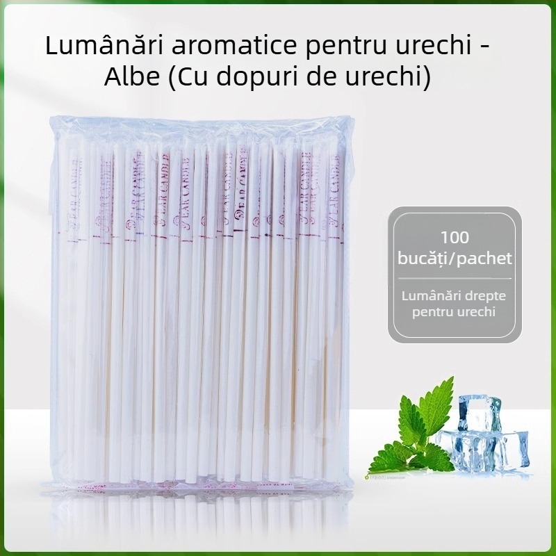 Lumânări de urechi pentru aromaterapie, 100 buc., bețe pentru ceară de urechi neabsorbante, pentru uz casnic și în salon