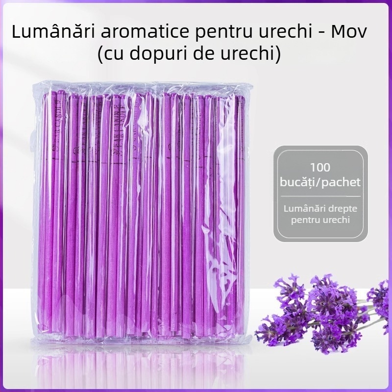 Lumânări de urechi pentru aromaterapie, 100 buc., bețe pentru ceară de urechi neabsorbante, pentru uz casnic și în salon