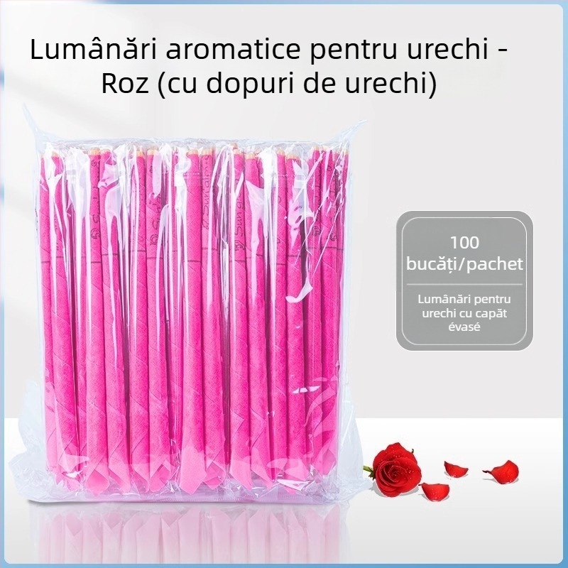 Lumânări de urechi pentru aromaterapie, 100 buc., bețe pentru ceară de urechi neabsorbante, pentru uz casnic și în salon