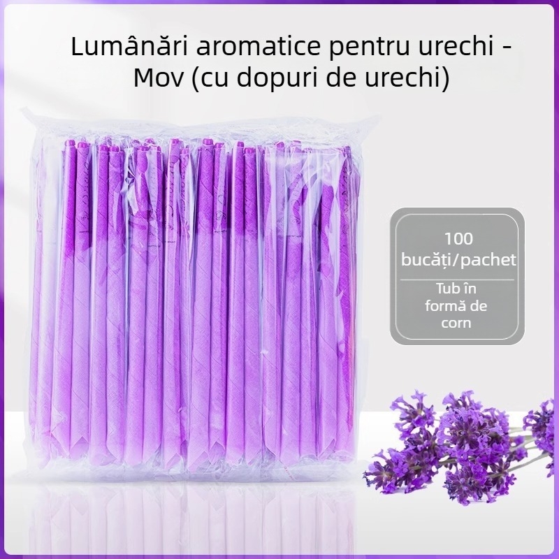 Lumânări de urechi pentru aromaterapie, 100 buc., bețe pentru ceară de urechi neabsorbante, pentru uz casnic și în salon