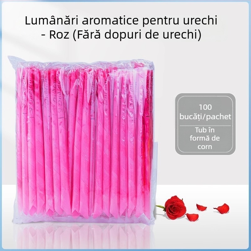 Lumânări de urechi pentru aromaterapie, 100 buc., bețe pentru ceară de urechi neabsorbante, pentru uz casnic și în salon
