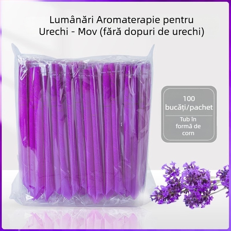 Lumânări de urechi pentru aromaterapie, 100 buc., bețe pentru ceară de urechi neabsorbante, pentru uz casnic și în salon