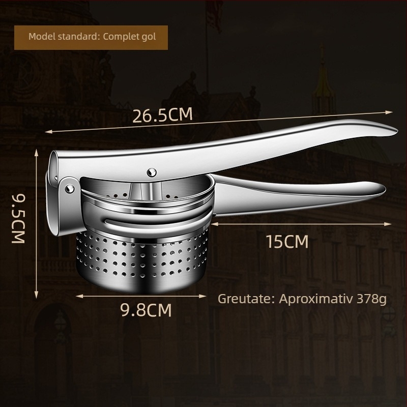 presa manuală de suc din oțel inoxidabil 304 pentru portocale și rodie — aparat multifuncțional pentru sucuri și piure
