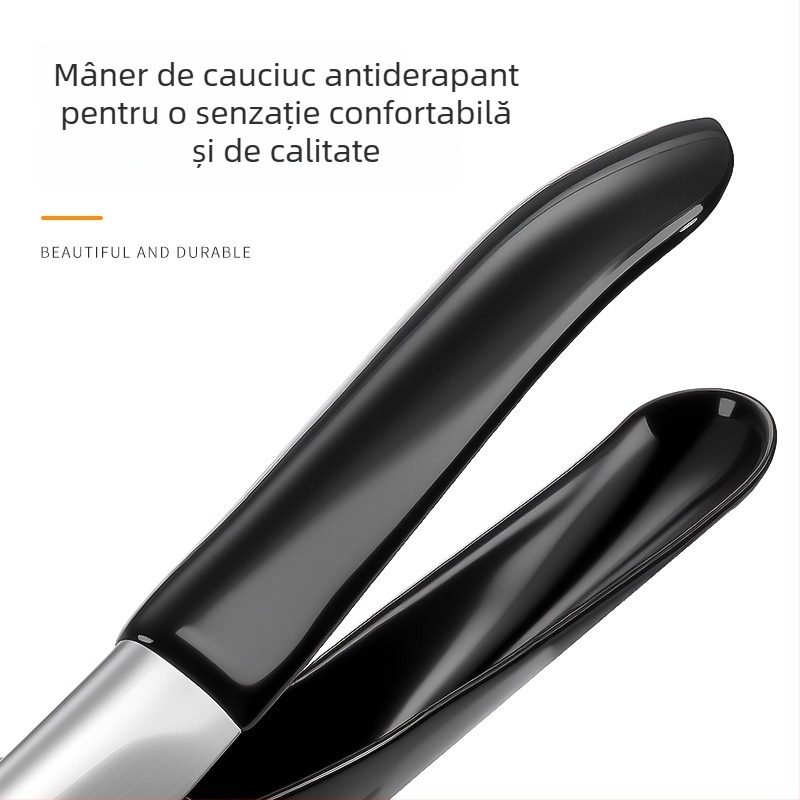 Dispozitiv de presare manual din oțel inoxidabil pentru uz casnic — presă multifuncțională pentru umplutură de găluște, deshidratare și stoarcerea apei, cu mâner din silicon